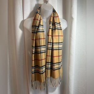 NWT Cashmink V. Frass Plaid‎ Scarf 0427